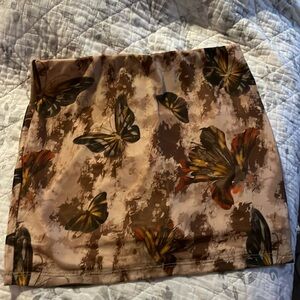 SHEIN BAE mesh mini skirt